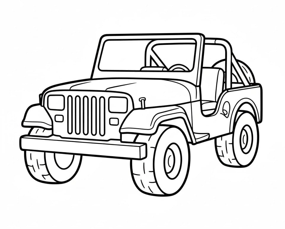 Jeep Normale da colorare