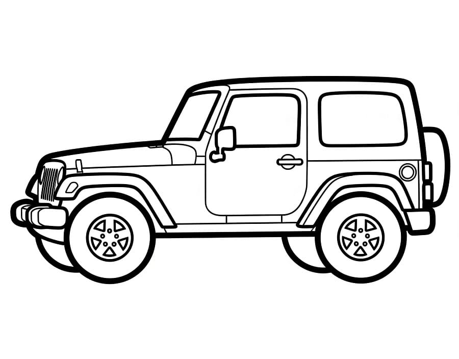 Jeep Omaggio da colorare