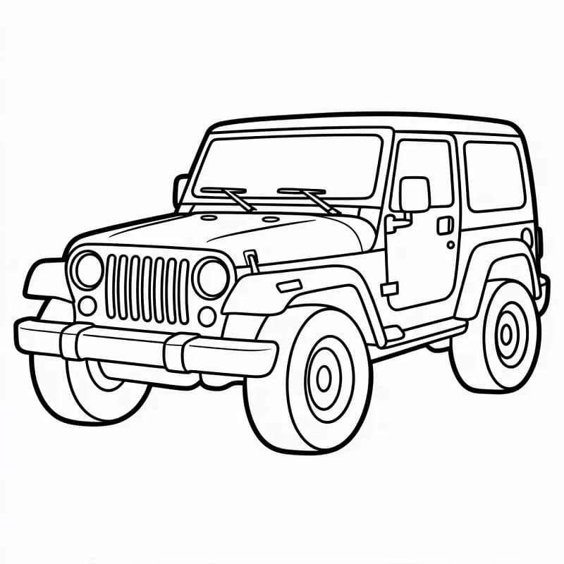 Jeep Stampabile da colorare