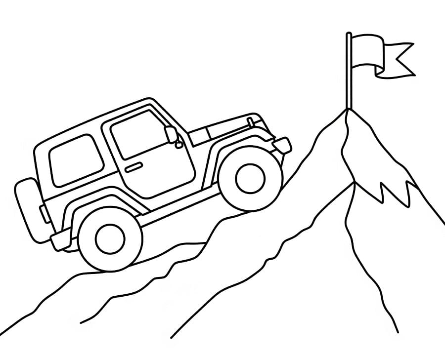 Jeep da Stampare da colorare