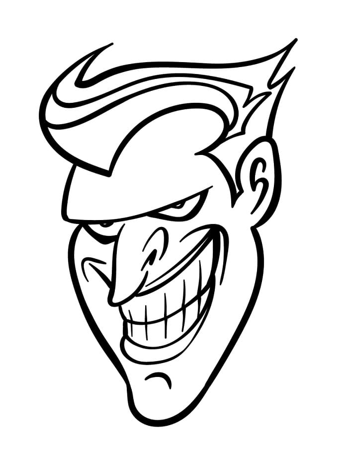 Joker Gratis Stampabile da colorare