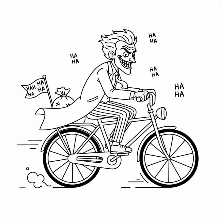 Joker Gratuito da colorare