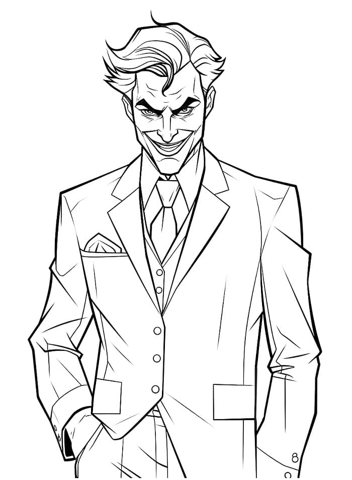Joker Immagine Gratis da colorare