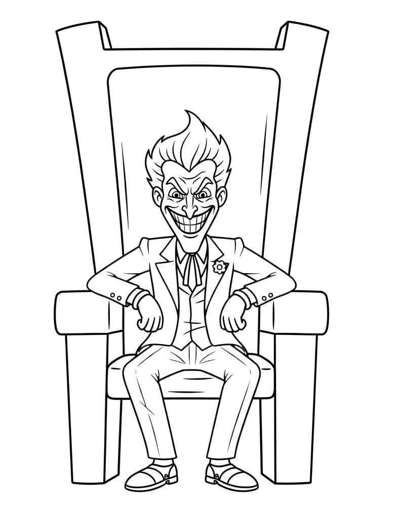 Joker Omaggio da colorare