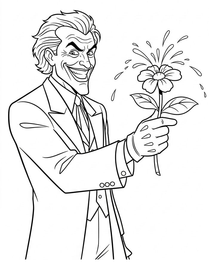 Joker Pazzo da colorare