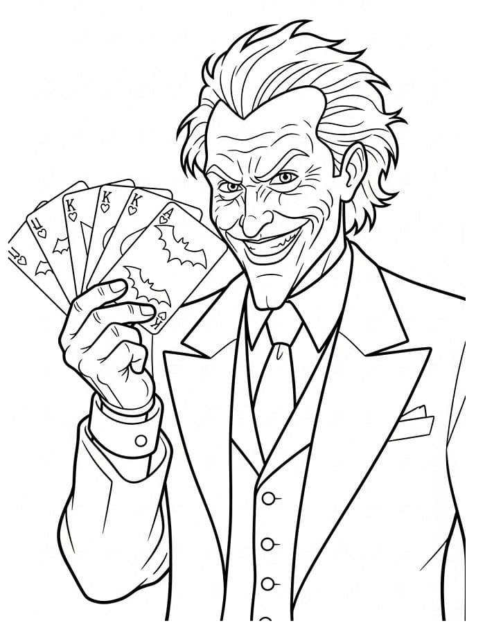 Joker Ridacchiante da colorare