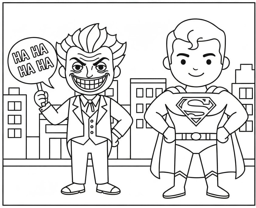 Joker nel DC da colorare