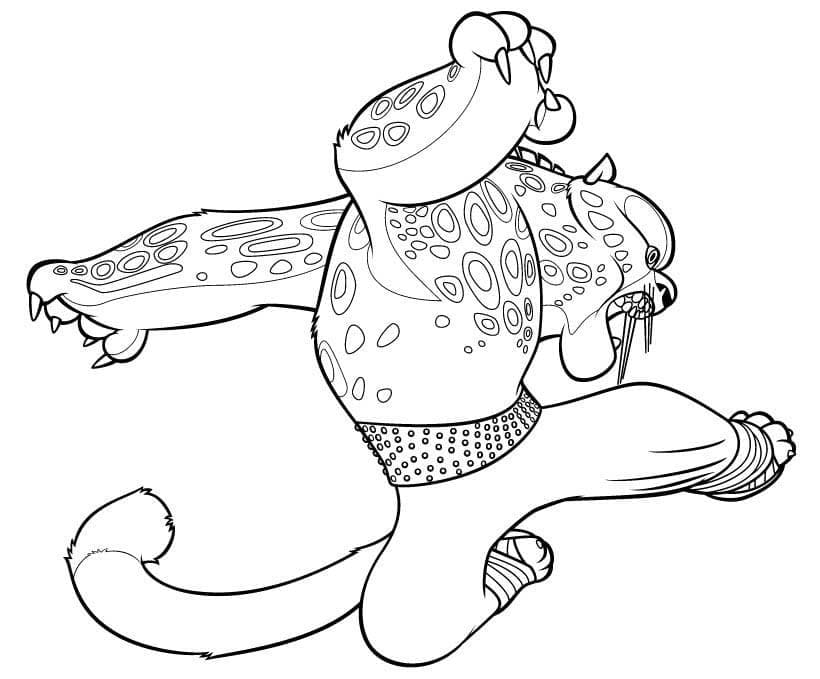 Kung Fu Panda (1) da colorare