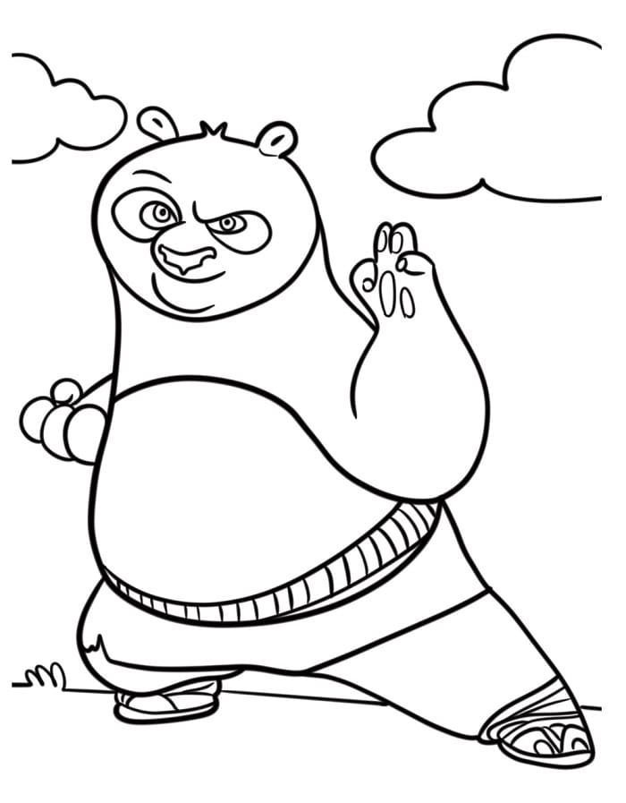 Kung Fu Panda da colorare