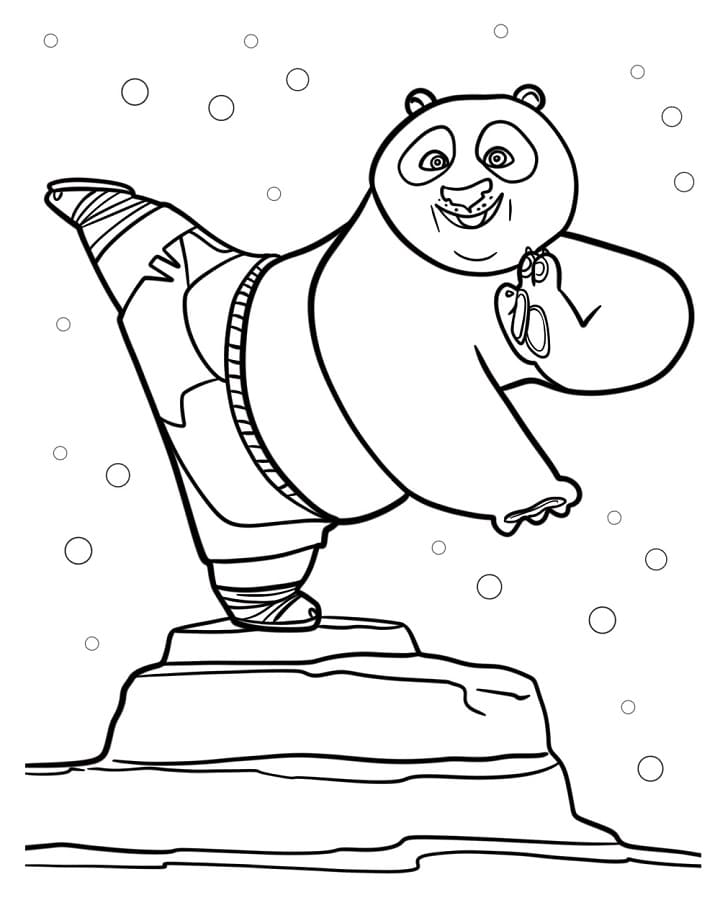 Kung Fu Panda Cartone da colorare