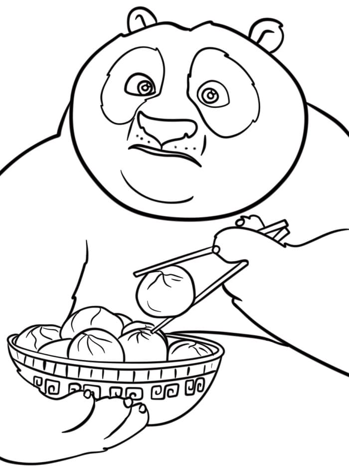 Kung Fu Panda Fantastico da colorare