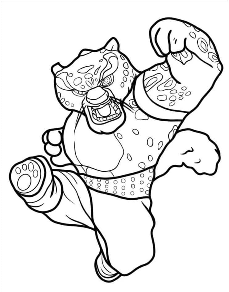 Kung Fu Panda Gratis Stampabile da colorare