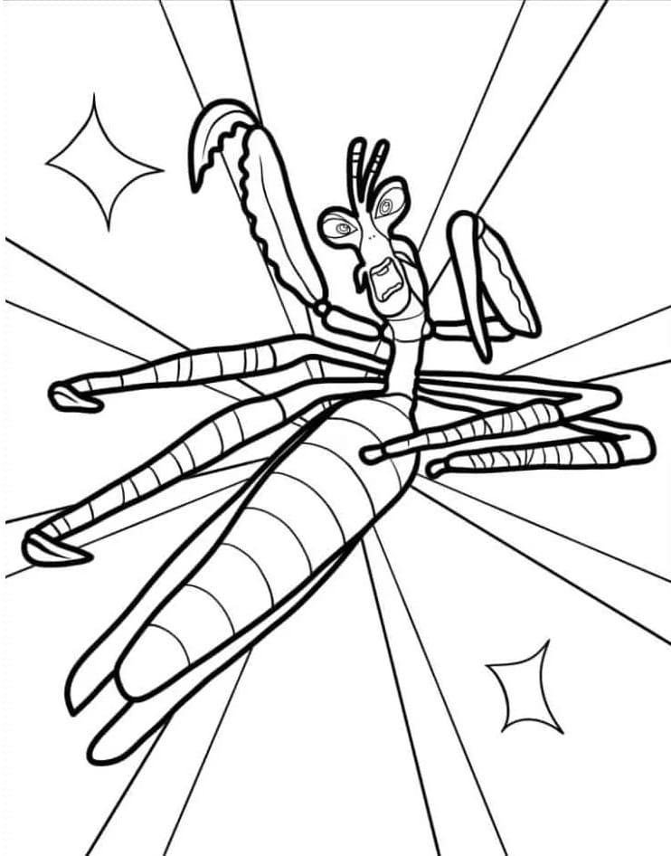 Kung Fu Panda Gratis per Bambini da colorare