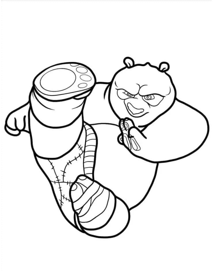Kung Fu Panda Regalo da colorare