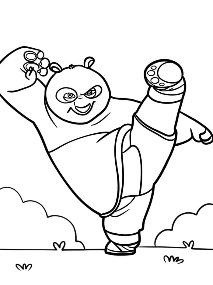 Kung Fu Panda Straordinario da colorare