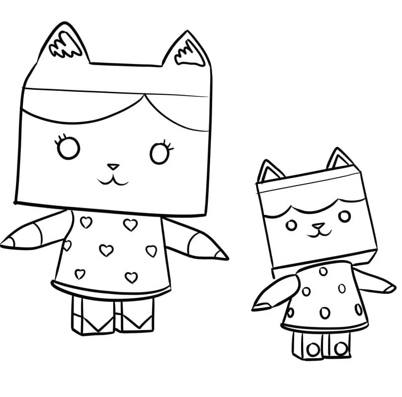 La casa delle bambole di Gabby (1) da colorare