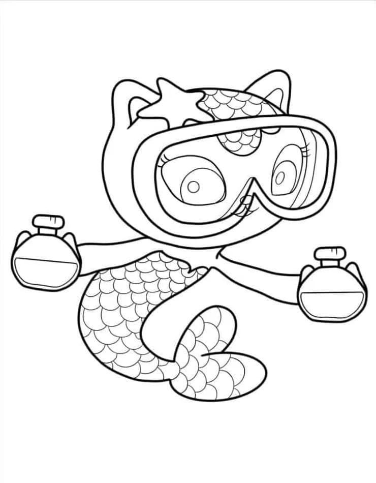 La casa delle bambole di Gabby (13) da colorare