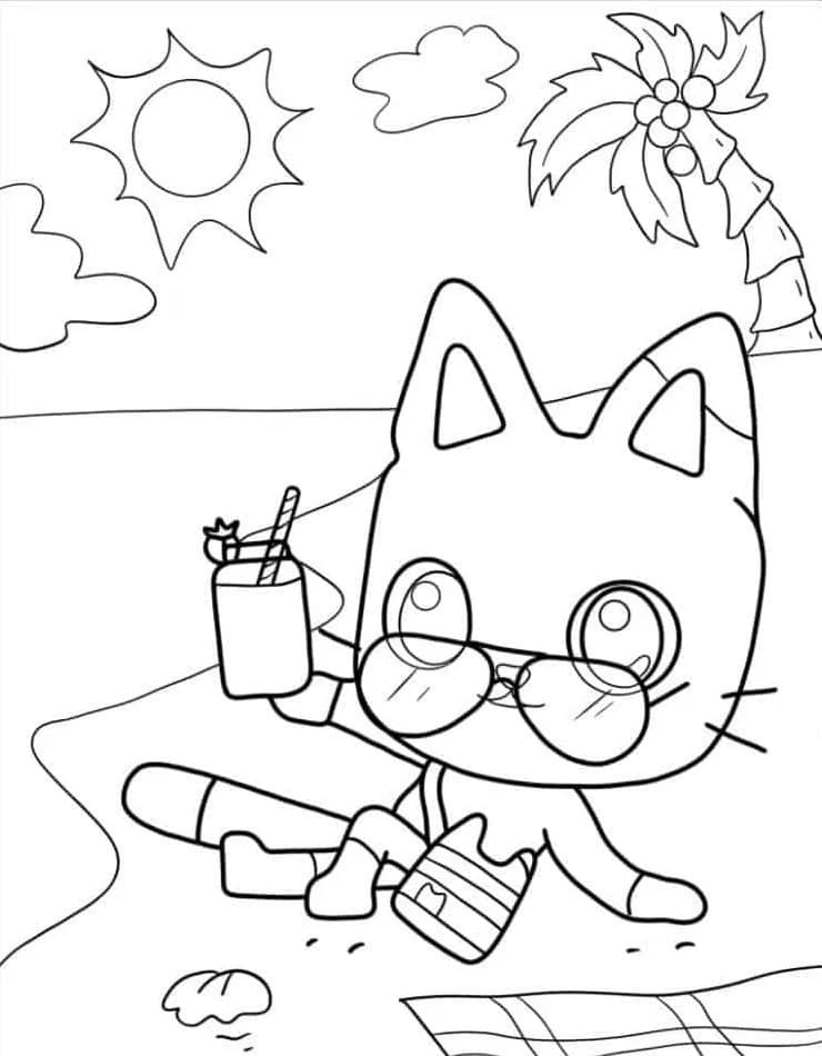 La casa delle bambole di Gabby (15) da colorare