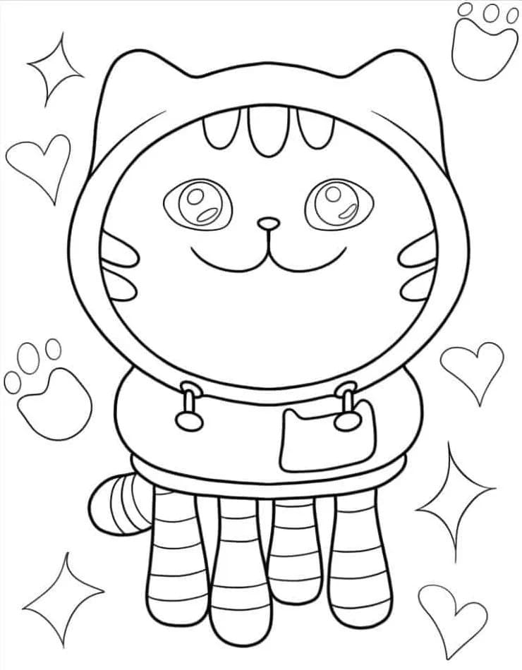 La casa delle bambole di Gabby (18) da colorare