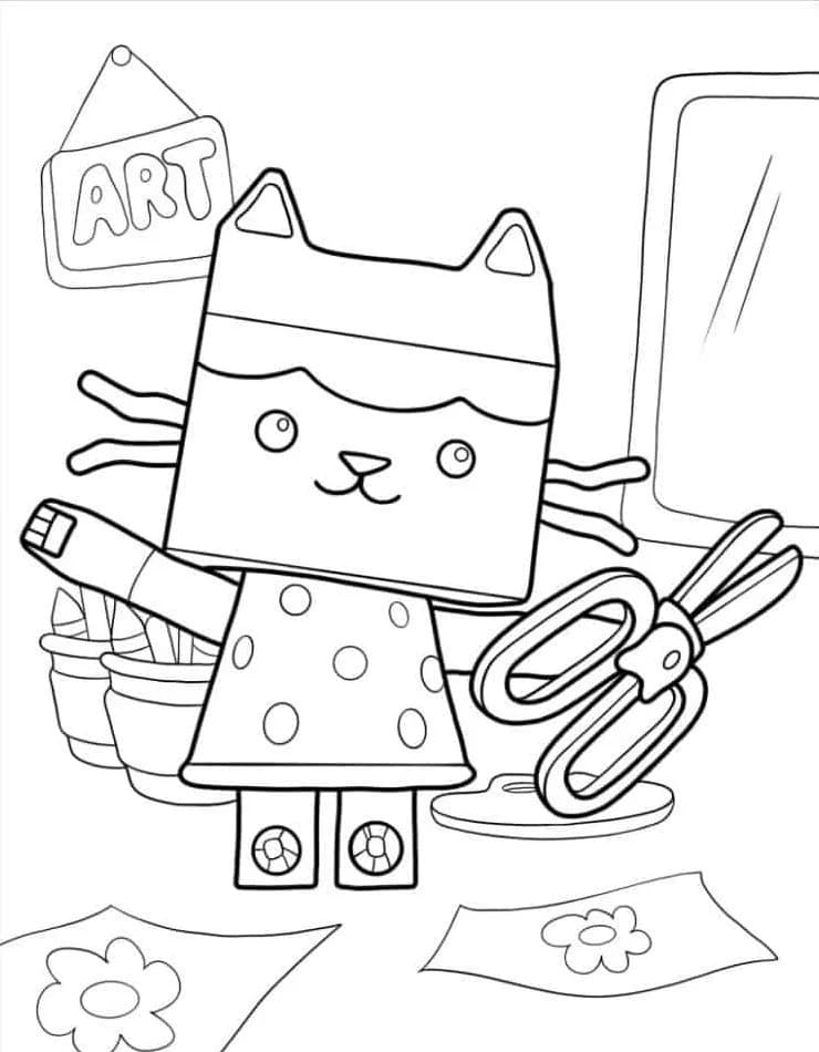 La casa delle bambole di Gabby (20) da colorare