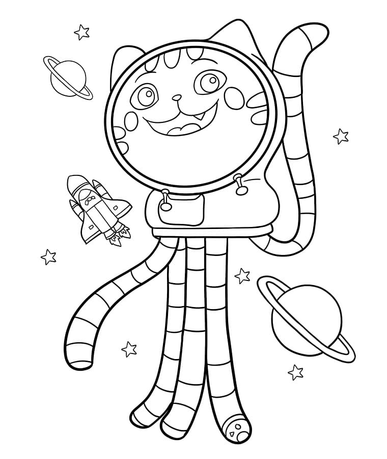 La casa delle bambole di Gabby (21) da colorare