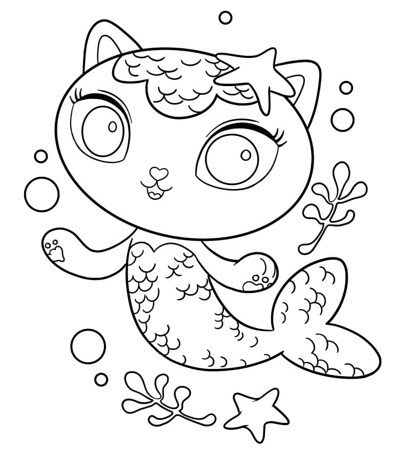 La casa delle bambole di Gabby (27) da colorare