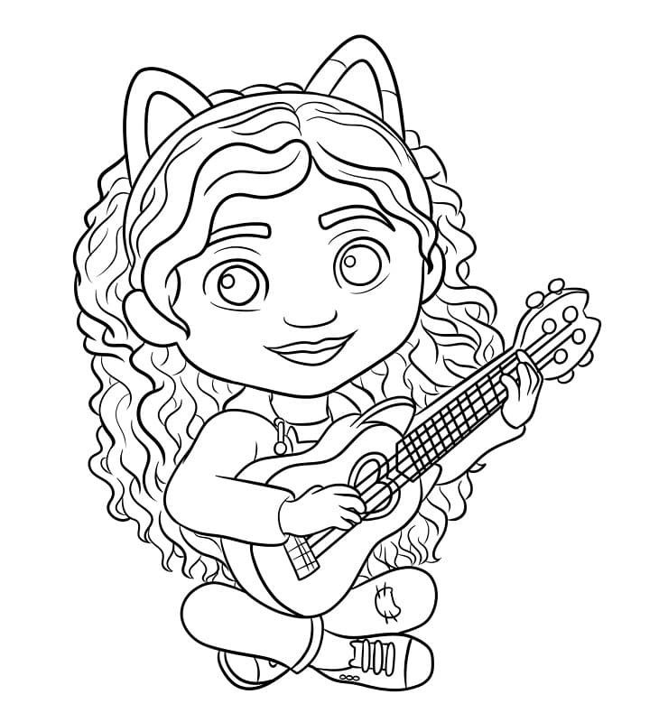 La casa delle bambole di Gabby (28) da colorare