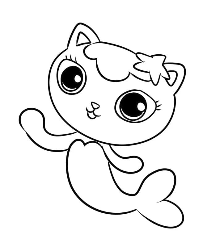 La casa delle bambole di Gabby (33) da colorare