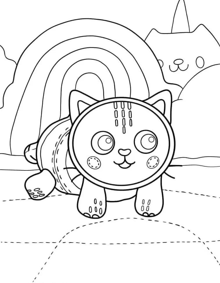 La casa delle bambole di Gabby (35) da colorare