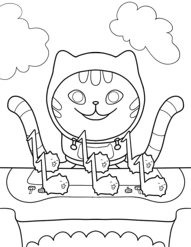 La casa delle bambole di Gabby (38) da colorare