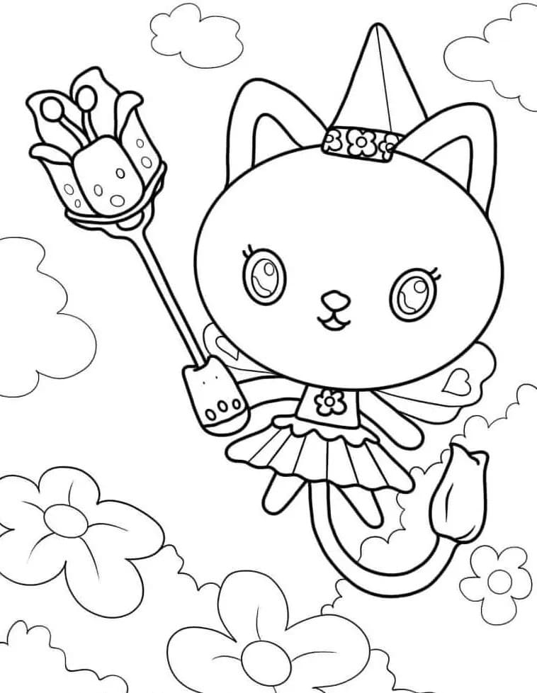 La casa delle bambole di Gabby (4) da colorare