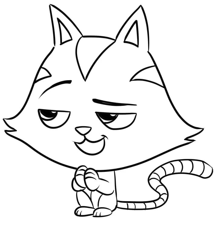 La casa delle bambole di Gabby (42) da colorare