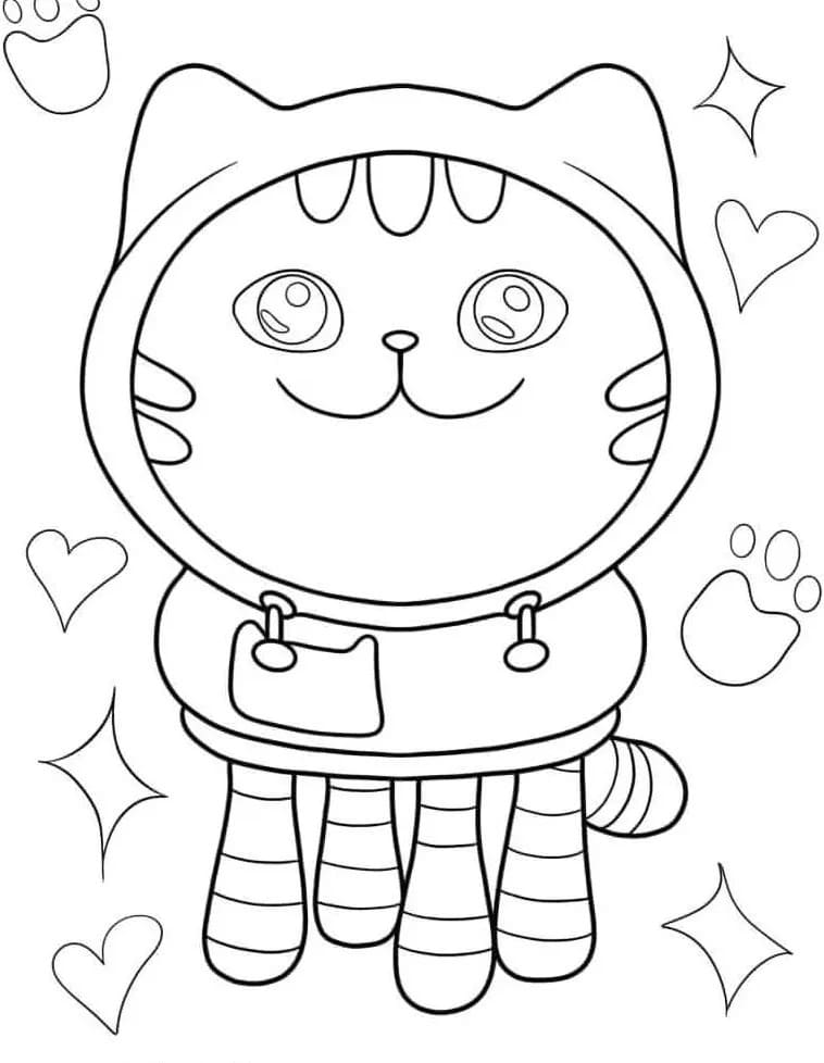 La casa delle bambole di Gabby (5) da colorare