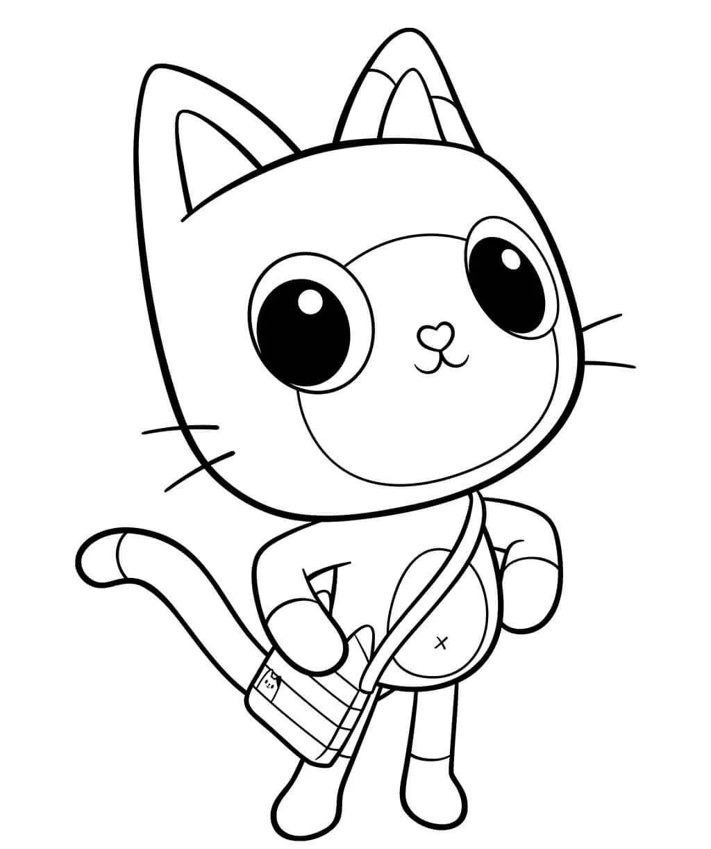 La casa delle bambole di Gabby (7) da colorare