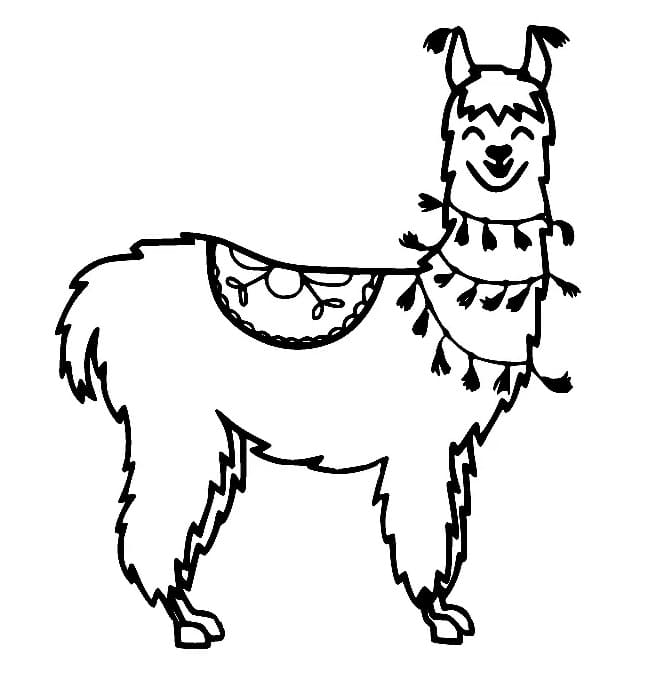 Lama (1) da colorare