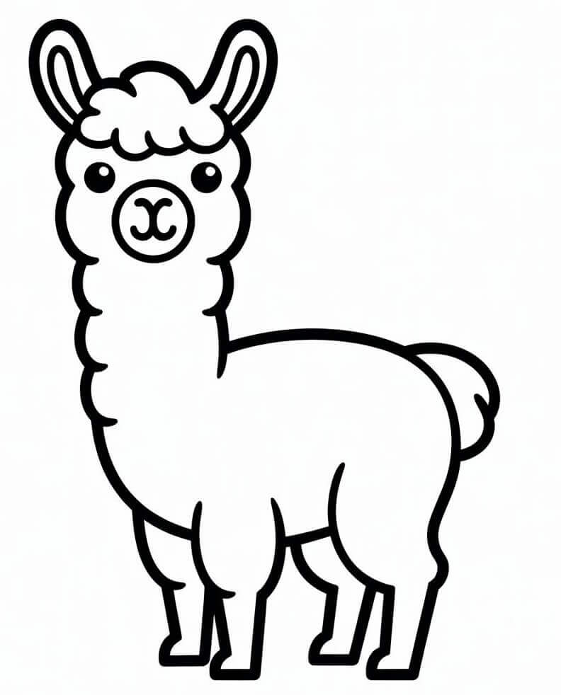 Lama Gratuita da colorare