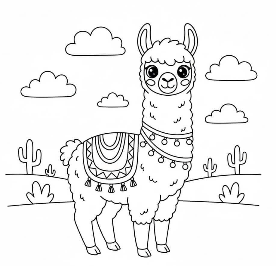 Lama da Stampare da colorare