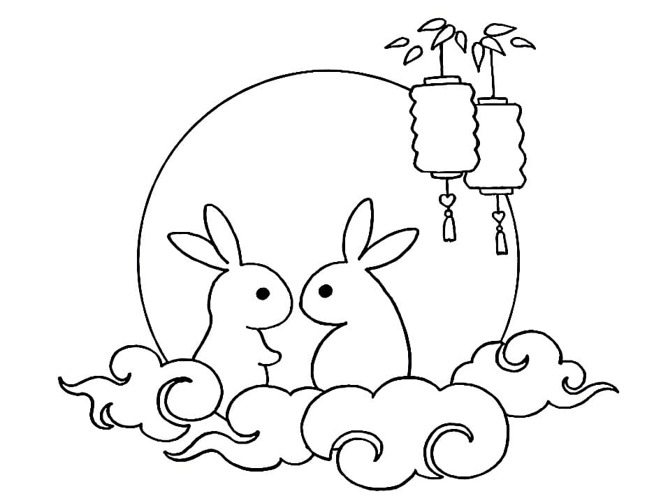 Luna Stampabile per Bambini da colorare