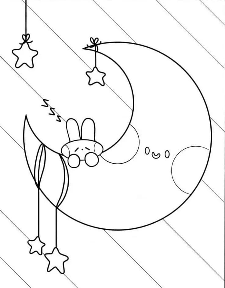 Luna Tenerissima da colorare