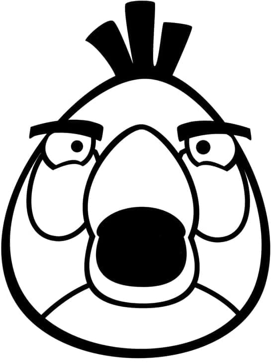 Matilda Angry Birds da colorare