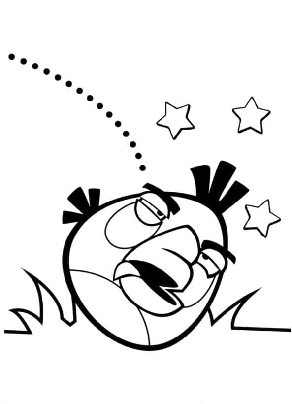 Matilda Divertente Angry Birds da colorare