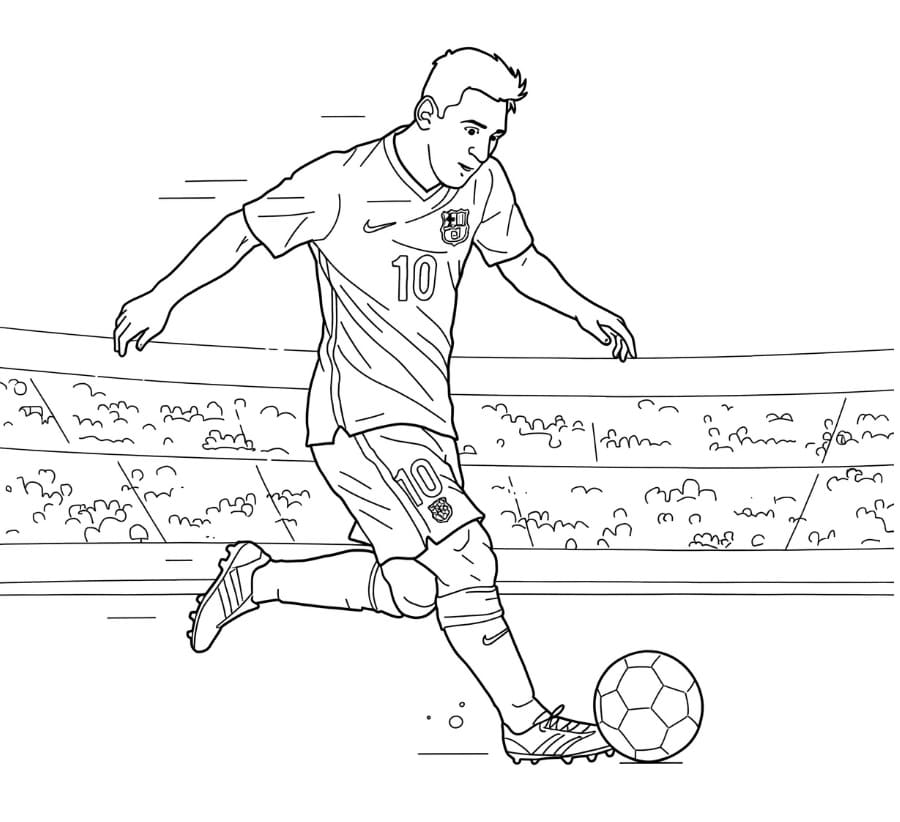 Messi Immagine Gratis da colorare