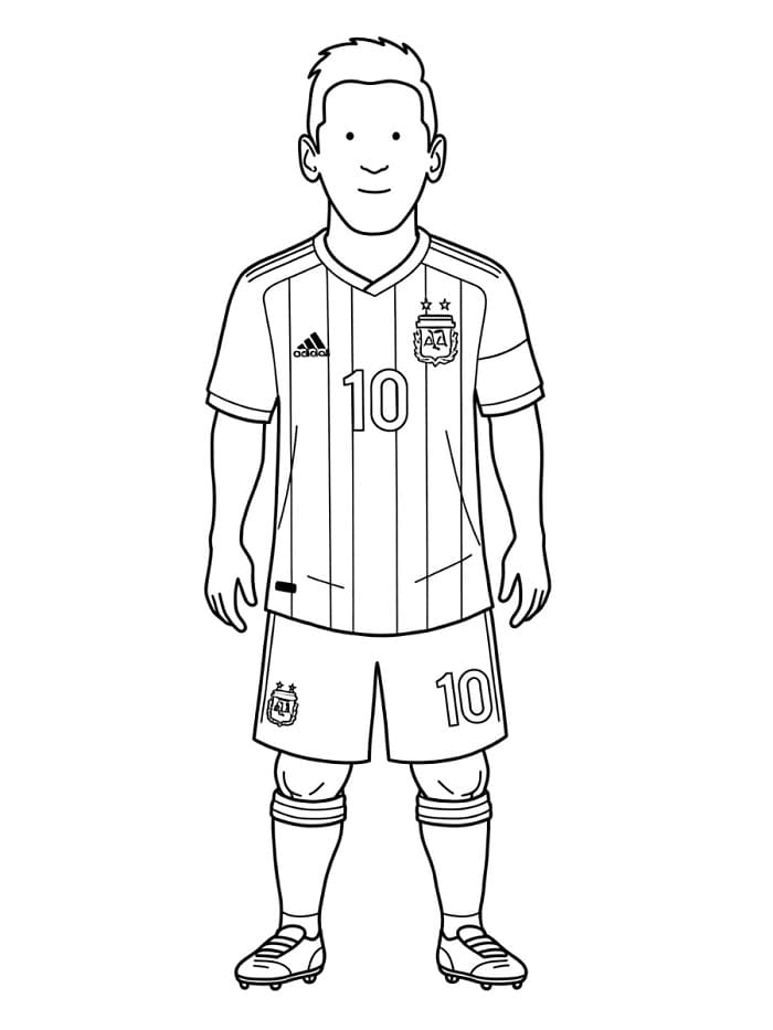 Messi Stampabile per Piccoli da colorare