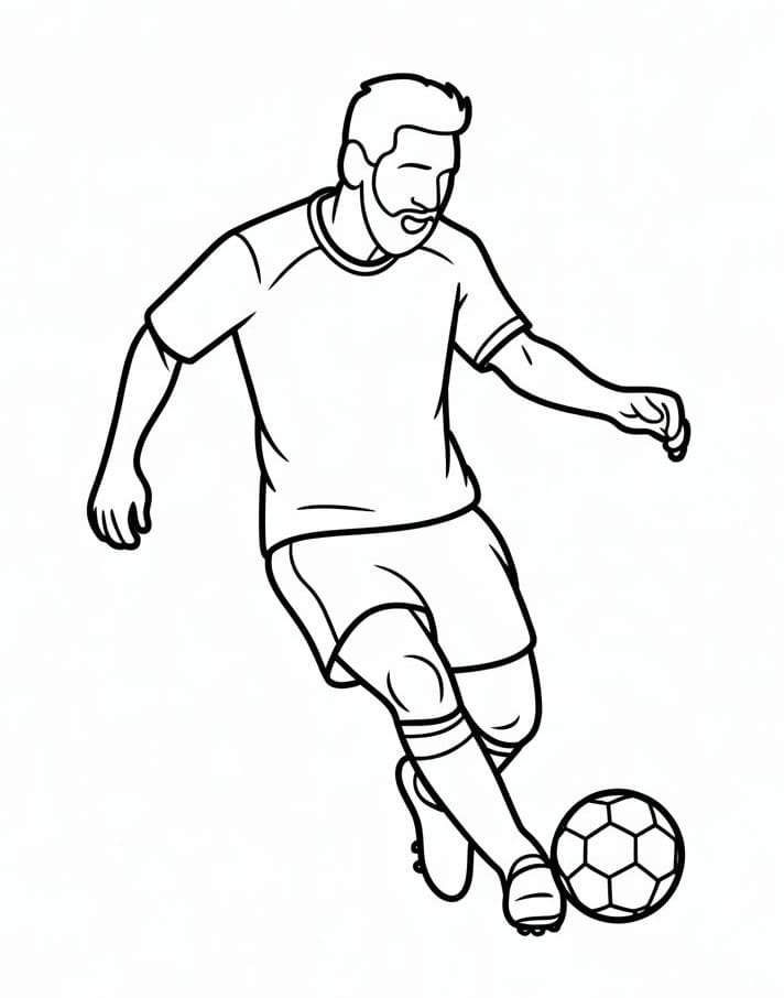 Messi Stampabile da colorare