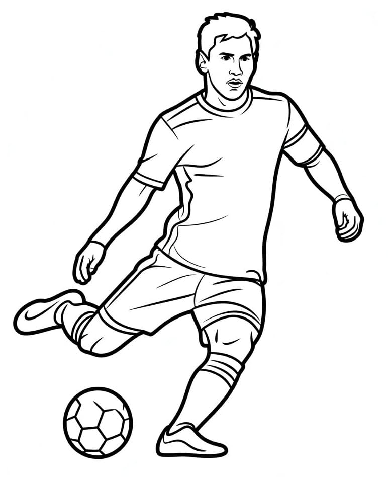 Messi Straordinario da colorare