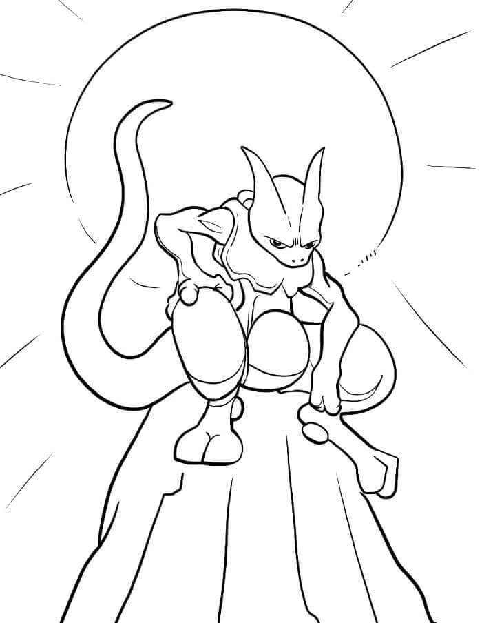 Mewtwo Regalo da colorare