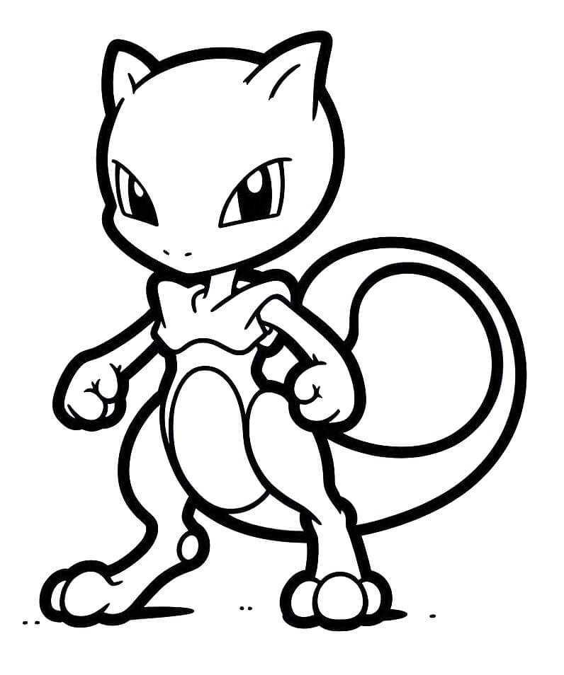 Mewtwo Spettacolare da colorare