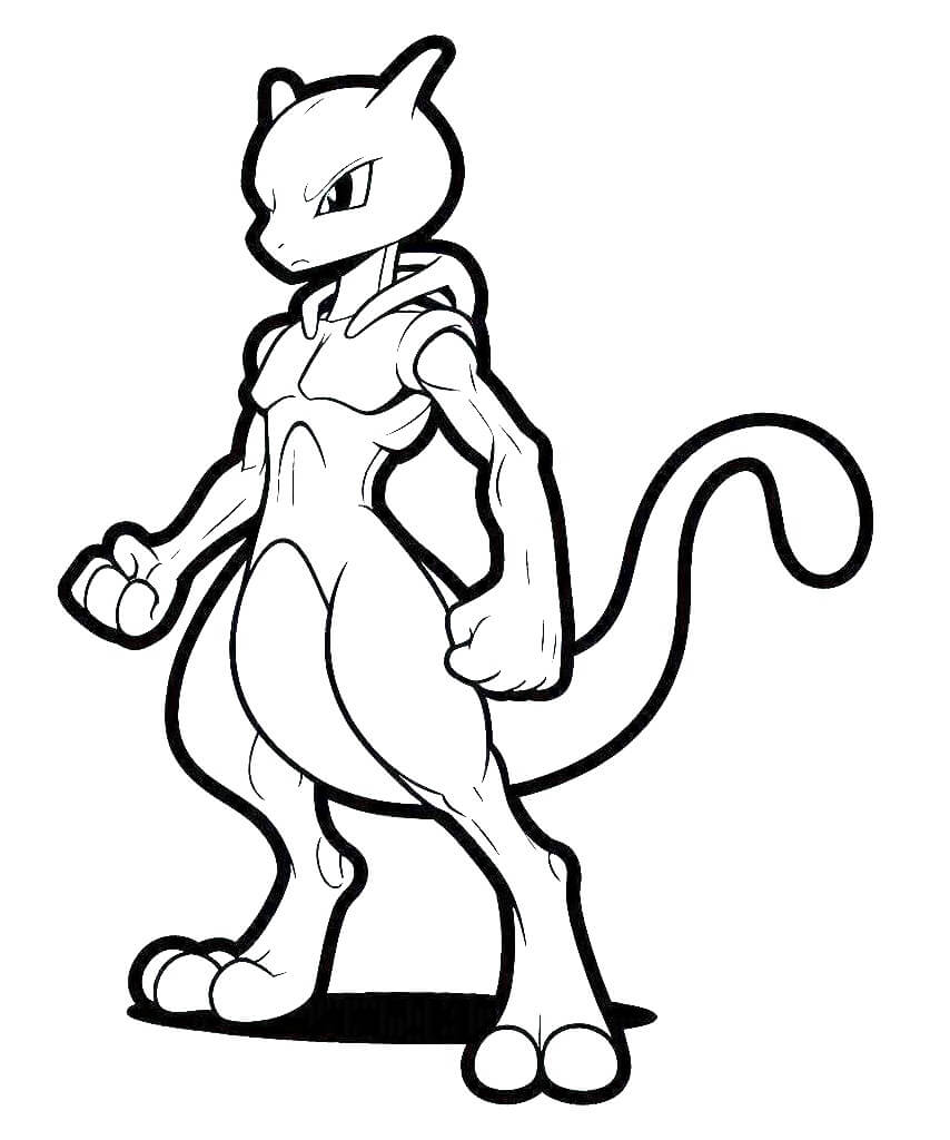 Mewtwo da colorare