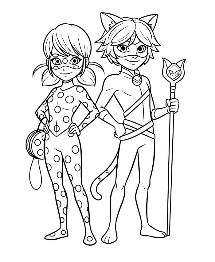 Miraculous Animato da colorare