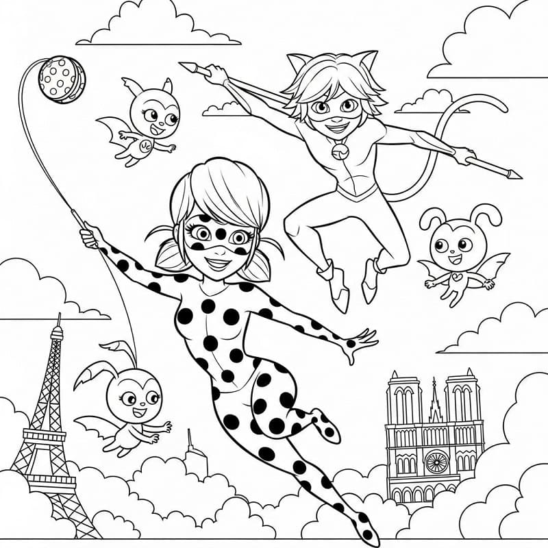 Miraculous Fantastico da colorare